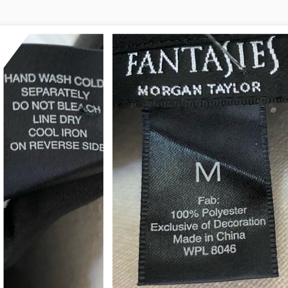 NWOT Vintage Fantasies By Morgan Taylor Satin Maxi Nightgown - Picture 15 of 15